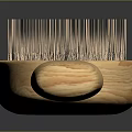 Shuna Brush Featuring Wooden Handle And Dense Bristles For Daily Grooming