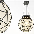 Modern chandelier fashion simple metal chandelier 3d model