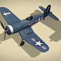 old fighter 3d model