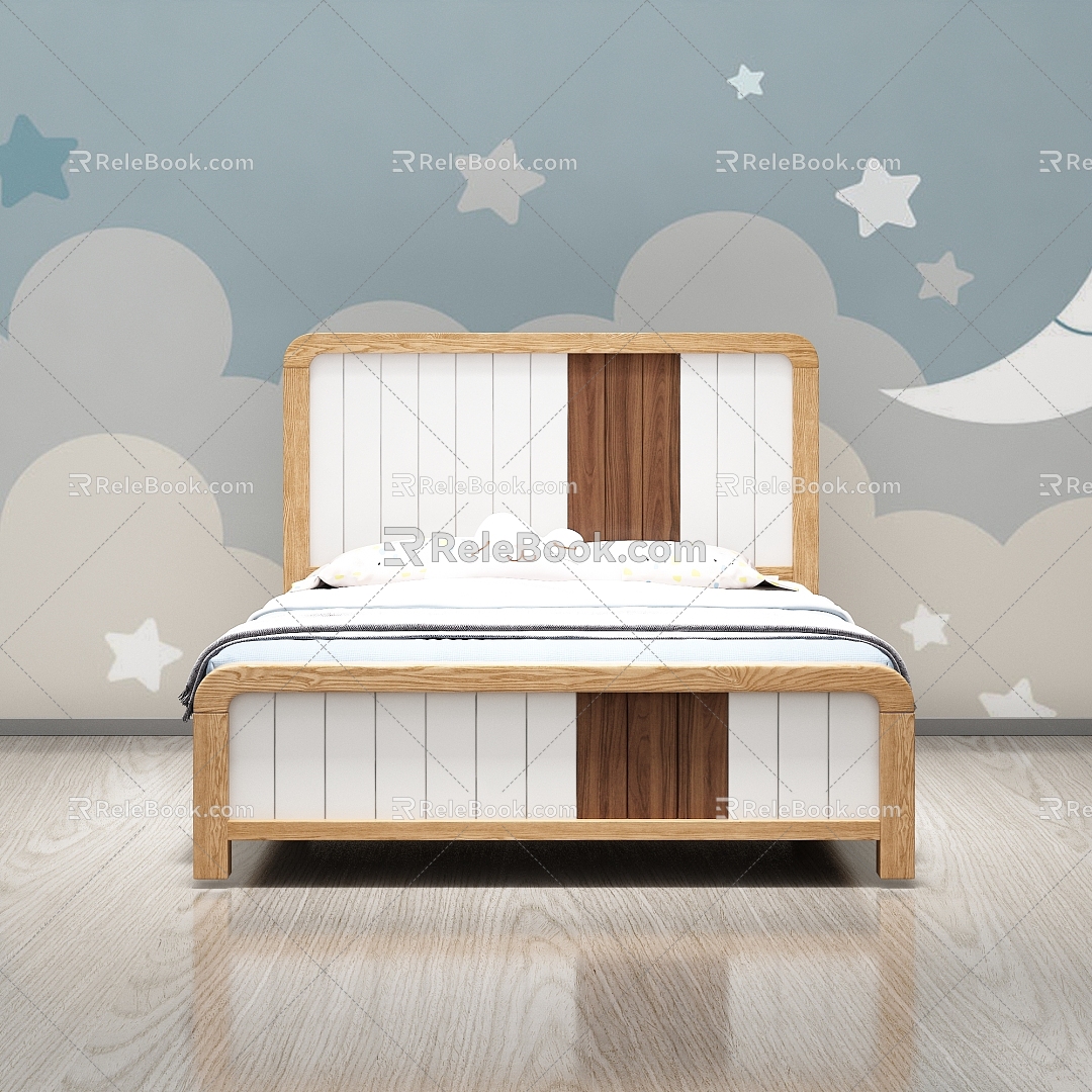 Nordic Cream Ash Children's Bed model