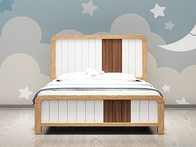 Nordic Cream Ash Children's Bed model