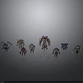 Various Character And Creature Models With Diverse Designs And Colorful Features