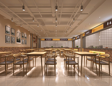 Modern Restaurant 3d model