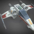 Detailed Spacecraft Model with Engines Cockpit and Weapons for Aerospace Exploration
