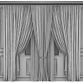 Elegant Layered Beige Curtains With Sheer White Panels For Window Decor