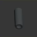 Gray Cylindrical Metal Component With Hexagonal Socket And Smooth Solid Surface