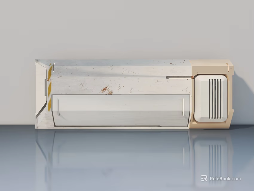 Modern Swing Door Design With Sleek Aluminum Frame And Smooth Surface 3d model