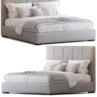 bardo bedding bed master bed 3d model