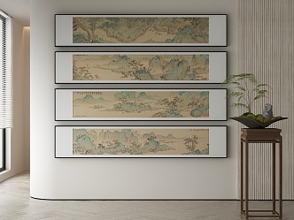 New Chinese Decorative Painting 3d model