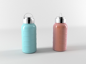 Modern ceramic thermos cup 3d model