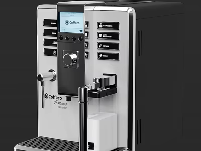 Modern Automatic Coffee Machine with Digital Display and Sleek Design for Kitchen Appliance 3d model