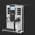 Modern Automatic Coffee Machine with Digital Display and Sleek Design for Kitchen Appliance