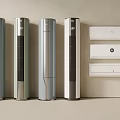 Sleek Modern Upright And Wall Mounted Air Conditioners Fans With Stylish Design