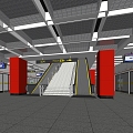 Subway Station 3d model