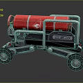 Practical Red EAT 250 Mobile Utility Cart With Wheels And Metal Frame For Home