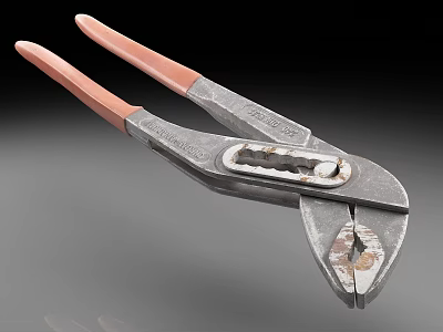 Wrench Tool Pipe Wrench Repair Tool 3d model