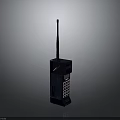 Vintage Electronic Device Classic Mobile Phone With Long Antenna And Keypad Panel