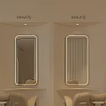 Ones Beauty Store Modern Minimalist Interior With White Shelves Beauty Products And Front Counter
