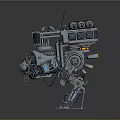 Modern Robot Mech Warrior Mech Soldier Machine Battlearm Mechanical Battlearm 3d model