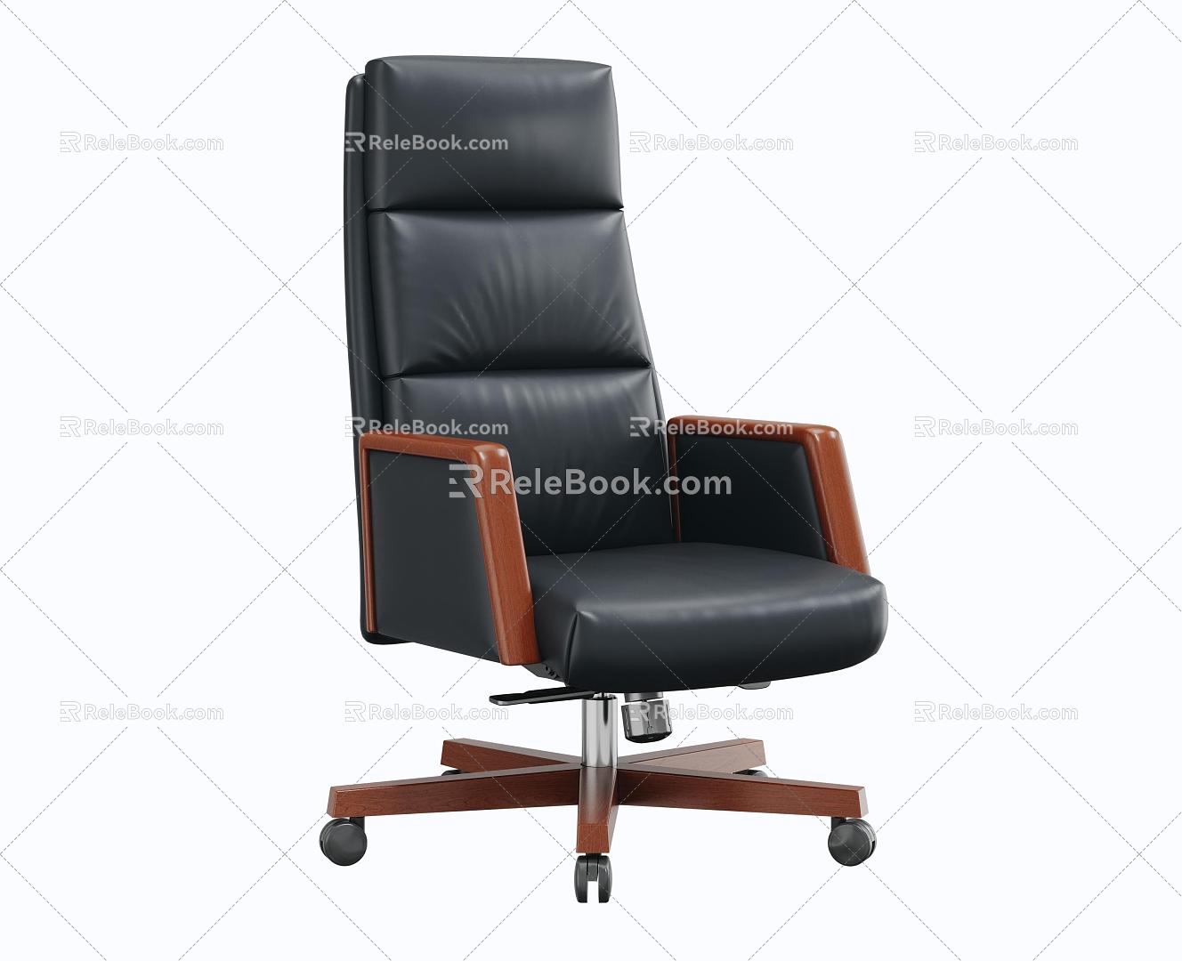 Modern Office Chair Armchair Large Chair Leather Chair Wooden Armchair 3d model