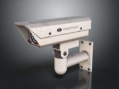 Modern Camera Monitor Head Security Surveillance Camera 3d model