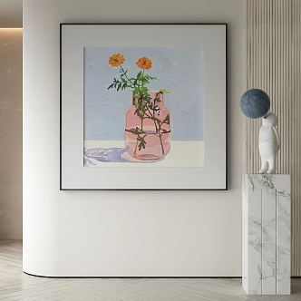 modern decorative painting 3d model