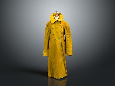 Long Clothes Long Shirt Fashion Long Shirt Coat Trenchcoat Fashion Coat Clothing Fashion 3d model