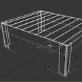 Modern Coffee Table With Wooden Top And Black Legs For Living Room Furniture
