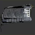 Detailed Ancient Fortress 3D Model Featuring Stone Brick Crenellations Steps And Passageway