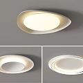 Modern Flush Mount Ceiling Light With Stylish Circular LED Ring Design For Home Interior 3d model