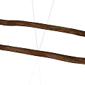 Two Long Natural Stone Wood Branches With Raw Texture And Organic Design