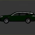 Green SUV With Modern Sleek Body Design Black Roof And Shiny Wheels