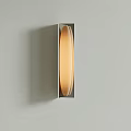 Modern Minimalist Wall Lamp With Beige Shade And Metal Frame For Interior Decor