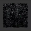 Gray Electronic Device Cube With Circuit Texture And Green Details