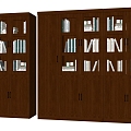 Modern Office Bookcase Wooden File Cabinet File Cabinet Bookcase File Cabinet 3d model