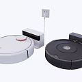 Smart Robot Vacuums With Charging Docks For Automatic Home Cleaning 3d model