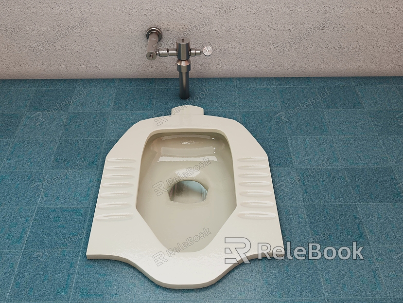 Squat toilet foot flush model