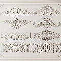 French carved plaster 3d model