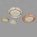 modern ceiling lamp cream ceiling lamp 3d model