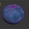 Blue Textured Sphere Daily Life Decorative Home Item With Modern Design
