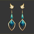 Modern earrings earrings earrings earrings 3d model