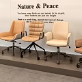 Modern Comfortable Office Chairs With Ergonomic Design And Various Neutral Colors