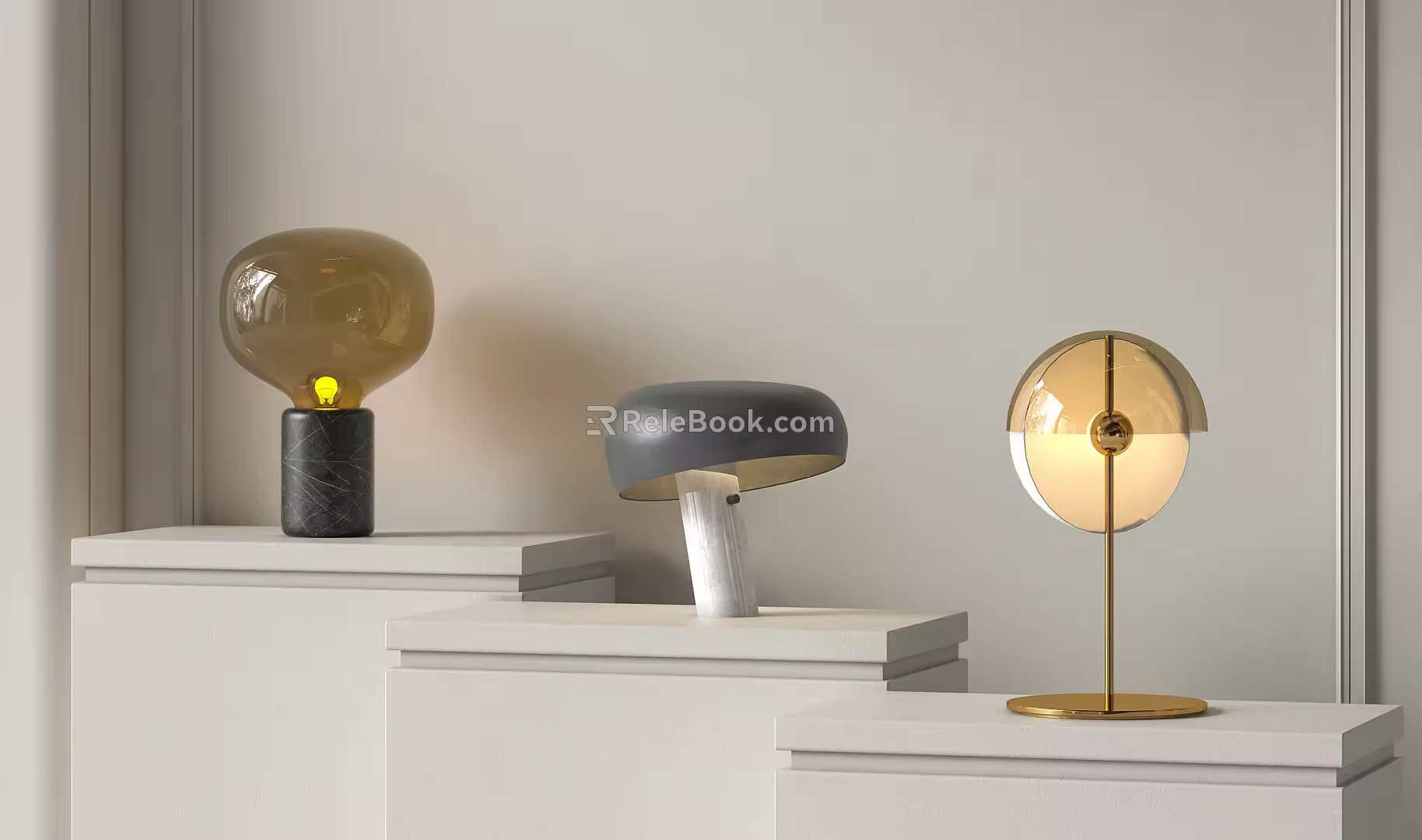 Modern table lamp 3d model