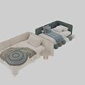 Modern Soft Upholstered Kids Bed With Cozy Bedding Sets And Diverse Premium Fabric Swatches