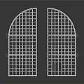 White Double Mesh Arch Shaped Storage Shelf Organizer for Home Living Use