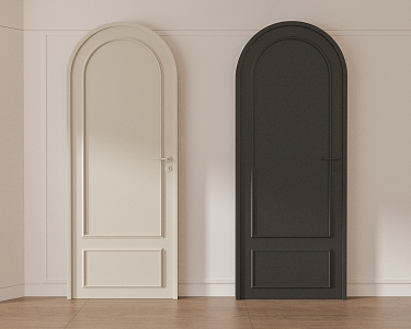 French Single Door Combination 3d model