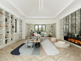 Modern Recreation Room 3d model