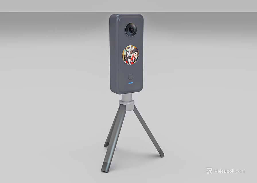 Compact Digital Camera Device With Tripod Stand For Live Streaming Use 3d model 