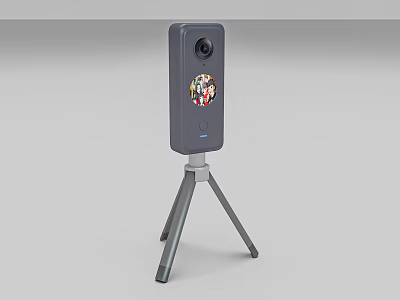 Compact Digital Camera Device With Tripod Stand For Live Streaming Use 3d model