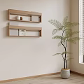 Nordic Style Bookshelf Magazine Rack 3d model
